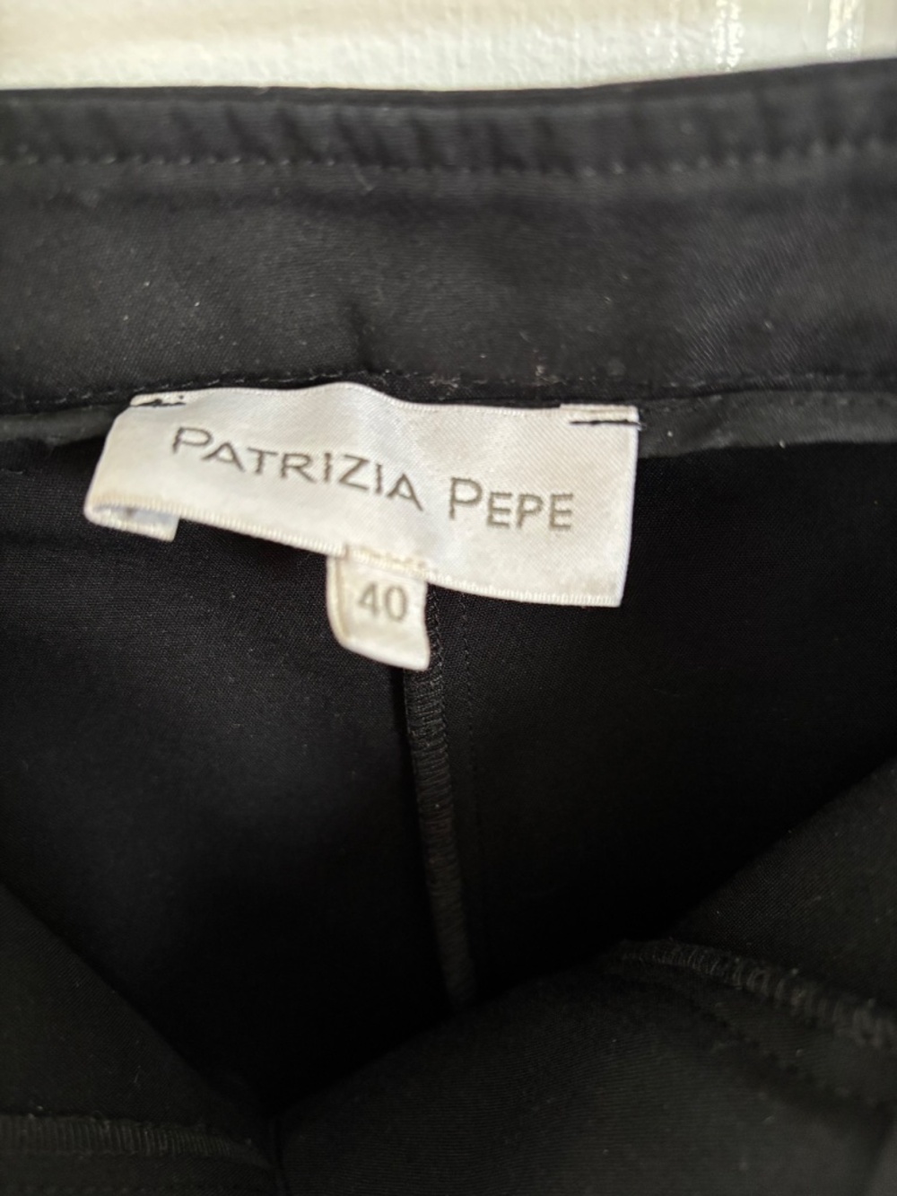 Patrizia Pepe Black Slim-Fit Suit Pants | Tailored Italian Trousers Size 2 - Picture 4 of 4